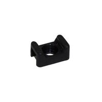 Cabac Nylon 66 Screw Mount 5mm Wide Cable Tie UV Black