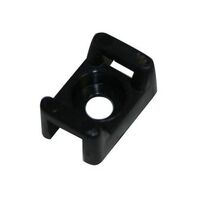 Cabac Nylon 66 Screw Mount 9mm Wide Cable Tie UV Black