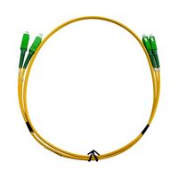 MSS Fibre SCA - SCA Singlemode 5 Metre Yellow LSZH 3mm Duplex Fibre Patch Lead