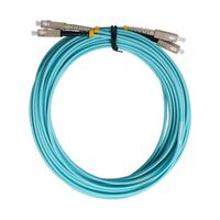 Fibre Patch Lead SC-SC OM3 15 Metre | Aqua LSZH | 3mm Duplex by MSS