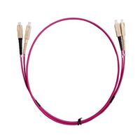 Fibre Patch Lead SC-SC OM4 | 1 Metre | Erika Violet | LSZH 3mm Duplex by MSS