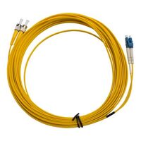 MSS Fibre ST - LC Singlemode 10 Metre Yellow LSZH 2mm Duplex Fibre Patch Lead
