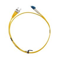 MSS Fibre ST - LC Singlemode 3 Metre Yellow LSZH 2mm Duplex Fibre Patch Lead