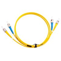 MSS Fibre ST - ST Singlemode 0.5 Metre Yellow LSZH 3mm Duplex Fibre Patch Lead