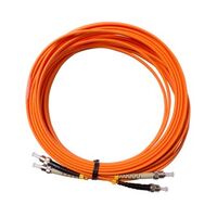 MSS Fibre ST - ST OM1 10 Metre Orange LSZH 3mm Duplex Fibre Patch Lead
