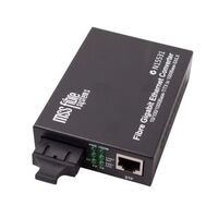 Fiber Ethernet Media Converter | 10/100/1000Mbps | 1300NM | 2KM Range by Unspecified Brand