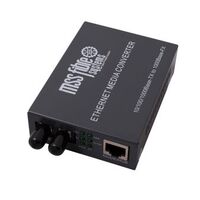 Media Converter 1000B-T to 1000B-LX | 1300NM | 2KM Range | ST Connector by Unspecified