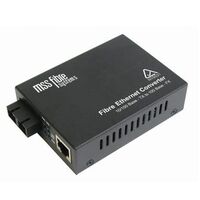 Media Converter 100B-TX to 100B-FX | 1300NM | 2KM Range | SC Connector by Matchmaster