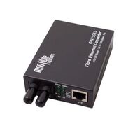 Media Converter 100B-TX to 100B-FX | 1300NM | 2KM Range | ST Connector by Unspecified