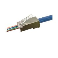 CAT6A Shielded Feed Through Plug | Pack of 25 | High Performance | Easy Installation by BrandName