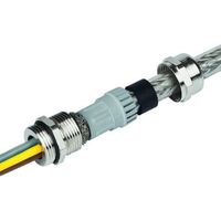 Cabac EMC Shielded Nickel Plated Brass Gland M20 Cable OD 9-13mm