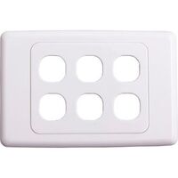 Wall Plate 6 Gang | Durable Design | Easy Installation | Versatile Use by BrandName