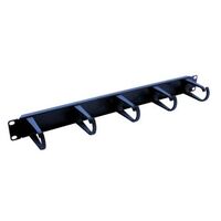 Panel Cable Management R19 1RU | Black Finish | 1RU Capacity | Durable Design by BrandName