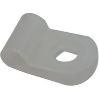 P Clip Nylon 6.4 mm Cable Natural