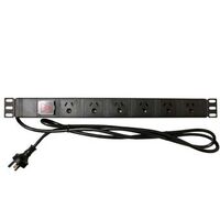 Power Rail Horizontal PDU 6 Way | 6 Outlets | Surge Protection | Compact Design by Matchmaster