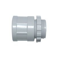 Adapter Plain to Screw Fitting 40mm Grey