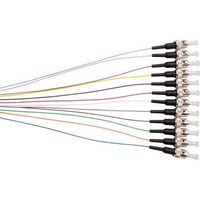 Fibre Pigtails 12 Pack | OM1 62.5um | ST Connectors | 900um Jacket by MSS