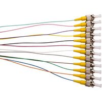 MSS Fibre SM 9um 12-Fibre ST 900um Pigtails - 12 Pack
