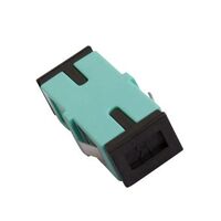 SC Multi Mode Aqua Simplex Thru-Adaptor