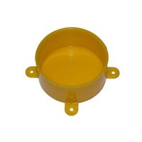 Disposable Lid with Lugs for Junction Boxes Yellow