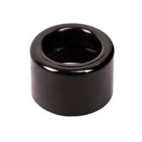 END CAP 28MM BLACK