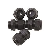 NYLON GLAND 9-18 WITH SOLAR INSERT 2x6MM