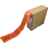 TAPE UNDERGROUND ELECTRICAL DETECTABLE 100MM X 250M ORANGE