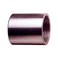 NIC PLT BRASS THREADED COUPLING M25