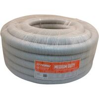 Tripac Medium Duty PVC Corrugated Conduit Grey 40mm X 25m