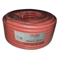 Tripac Heavy Duty PVC Corrugated Conduit Orange 20mm X 50m