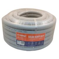 Tripac Heavy Duty PVC Solar Corrugated Conduit Grey 32mm X 25m