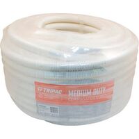 Tripac Medium Duty PVC Communications Corrugated Conduit White 20mm X 50m