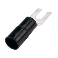 Forked Spade 10mm2-4mm Blk