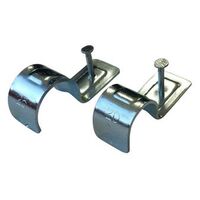 Saddle Half Zinc Plated with Nail 25mm