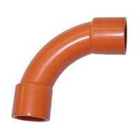 Standard Bend Fitting PVC 25mm Orange