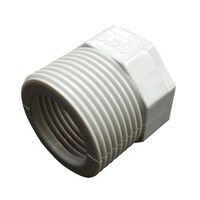 Screwed Reducer Fitting PVC 25-20mm Grey