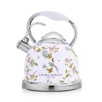 Stove Top Kettle 2.5L | Food Grade Stainless Steel | Fast Cooling Handle & Whistling Sound | Elveden White by GAF