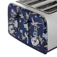 4 Slice Toaster Elveden Navy | 7 Variable Toast Settings | Self-Centring Mechanism | Wide Rack by GAF