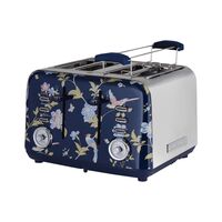 4 Slice Toaster Elveden Navy | 7 Variable Toast Settings | Self-Centring Mechanism | Wide Rack by GAF