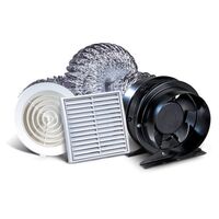Ventilation Kit ALVA60 | 240V | 35W Power & 91 L/s Airflow | 150mm Duct by Allvent