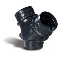Y Fitting 200mm | UV Stabilised Poly Material | Smooth Internal Lines for Efficient Airflow by Allvent