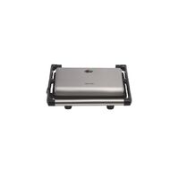 4 Slice Sandwich Press | 1800W Power | Non-Stick Plates & Floating Top | Brushed Stainless Steel by GAF