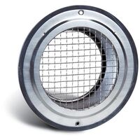 Stainless Steel Eave Grille | 125 mm Duct Size | BAL40 Compliant | Durable Construction by Allvent