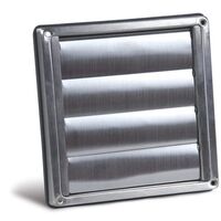Stainless Steel Gravity Grille | 100mm Duct Size | BAL40 Compliant | Durable Design by Allvent