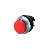 Momentary Pushbutton Switch | Extended Design | Red Color | Titanium Bezel by Eaton
