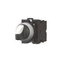 Industrial Selector Switch | Maintained 2-Position | Thumb-Grip & Titanium Bezel | Eaton