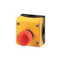 Emergency Stop Button | Mushroom Head Pushbutton | 1 NC & 1 NO Contact | Red & Yellow by Eaton