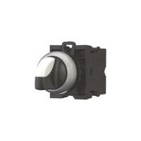 Maintained 3-Position Selector Switch | Thumb-Grip & Titanium Bezel | 2 N/O Contacts | Eaton