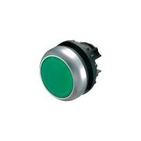 Illuminated Push Button Switch | Green Color | Maintained Operation | Titanium Bezel by Eaton