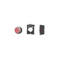 Industrial Control Pushbutton | Red Momentary Design | 1 NC Contact | Titanium Bezel by Eaton